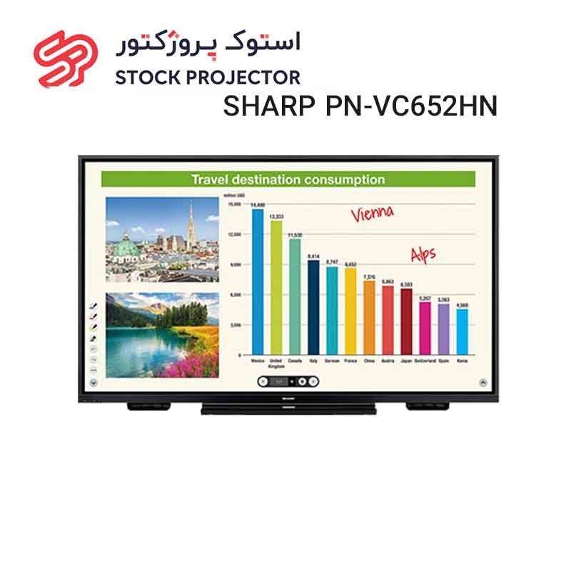 پنل هوشمند شارپ مدل SHARP PN-VC652HN سایز 65 اینچ